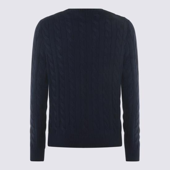 26SS 폴로 랄프로렌 로고 자수 케이블 니트 스웨터 710775885536 BRIGHT NAVY - POLO RALPH LAUREN
