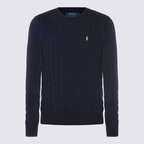 26SS 폴로 랄프로렌 로고 자수 케이블 니트 스웨터 710775885536 BRIGHT NAVY
