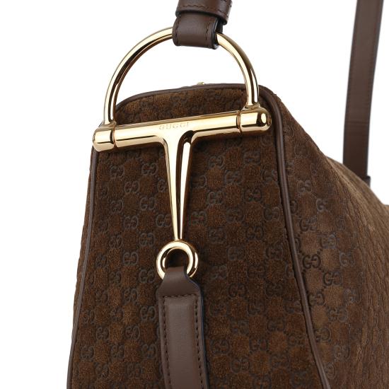 26SS 구찌 하프 홀스빗 미디엄 숄더백 860787 AAEE72118 PEPPER BROWN - GUCCI