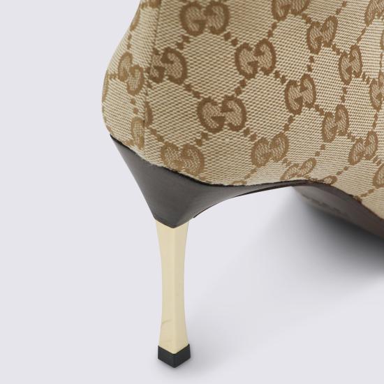 26SS 구찌 GG 캔버스 밤쉘 부츠 865623 FAFWD9611 SAND GG - GUCCI