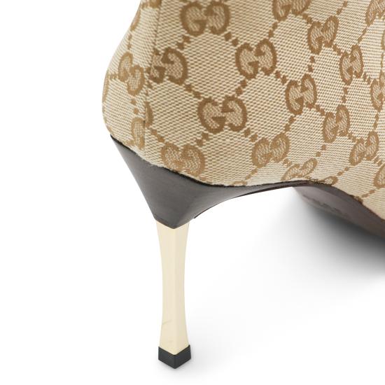 26SS 구찌 GG 캔버스 밤쉘 부츠 865623 FAFWD9611 SAND GG - GUCCI