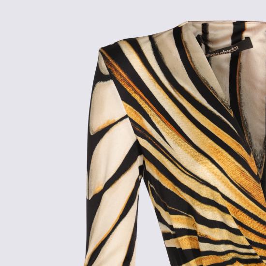 26FW 로베르토 카발리 롱 원피스 TKT107 JRM3301080 Giallo - ROBERTO CAVALLI