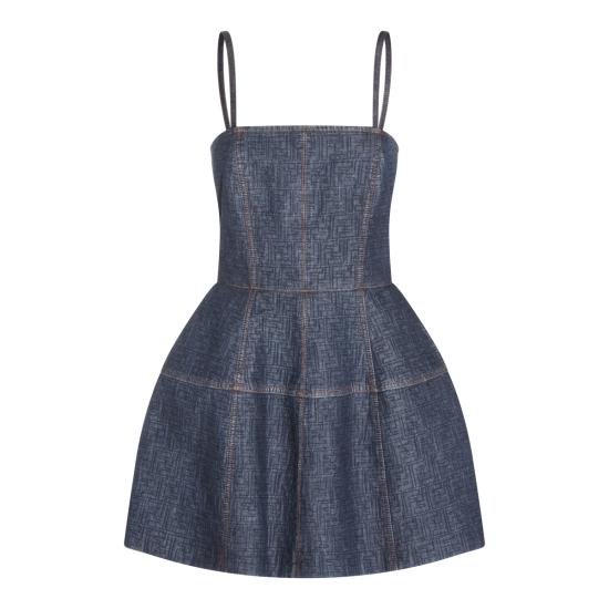 26SS 펜디 데님 원피스 FLD568 AW82F1UKI BLUEBERRY