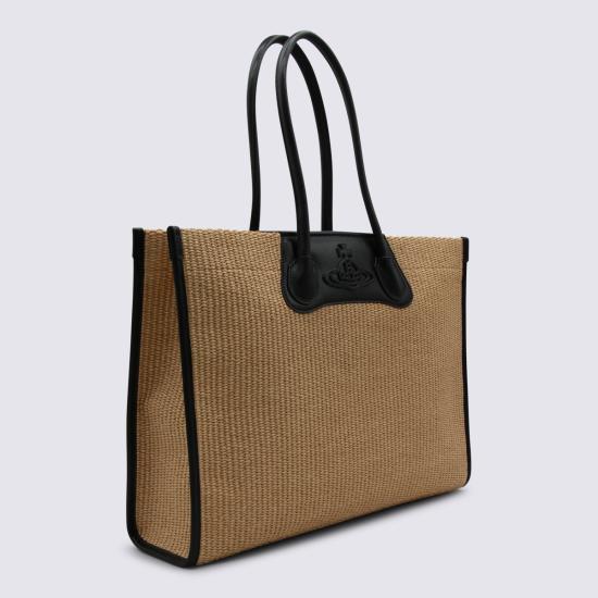 26SS 비비안웨스트우드 토트백 4D01000LU W01D0B402 NATURAL - VIVIENNE WESTWOOD
