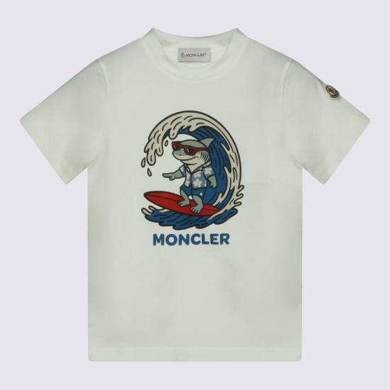 26SS [키즈] 몽클레어 티셔츠 L19548C00025 89AFVF00 White