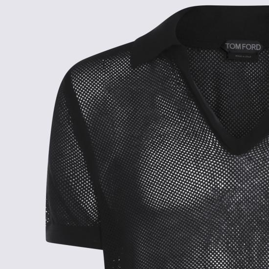 26SS 톰포드 폴로 티셔츠 KPS040 YMC046NAA Black - TOMFORD