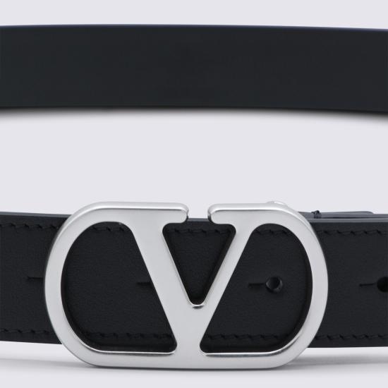 26SS 발렌티노 가라바니 가죽 벨트 8Y2T0SM3 UPC0NO BLACK SILVER - VALENTINO GARAVANI