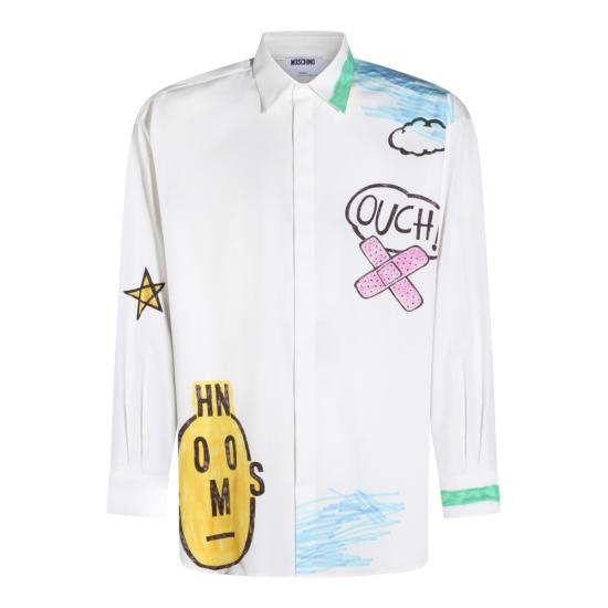 26SS 모스키노 긴팔 셔츠 261ZZ0239 02682888 WHITE