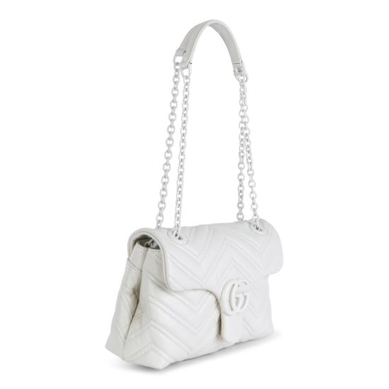 26SS 구찌 GG 마몽 스몰 숄더백 855371 AAFS19540 WHITE - GUCCI