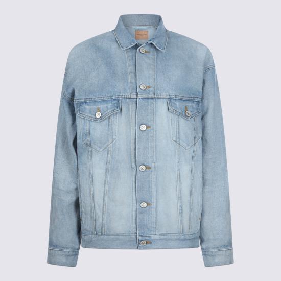 26SS 발렌시아가 레귤러 핏 데님 재킷 861410 TTWB14009 DIRTY LIGHT BLUE - BALENCIAGA