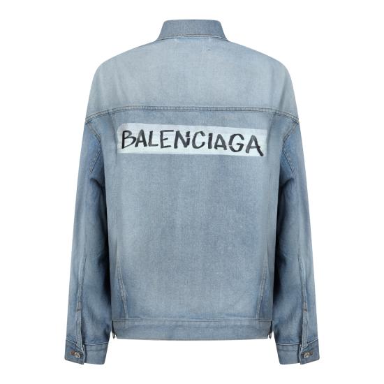 26SS 발렌시아가 레귤러 핏 데님 재킷 861410 TTWB14009 DIRTY LIGHT BLUE - BALENCIAGA