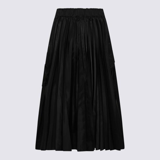 26SS 사카이 롱 스커트 SCW305 001 BLACK - SACAI
