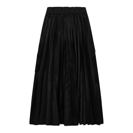 26SS 사카이 롱 스커트 SCW305 001 BLACK - SACAI