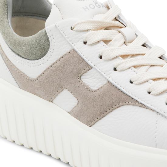 26SS 호간 스니커즈 HXW6450FE91 UXI0RVM BIANCO TORTORA VERDE - HOGAN