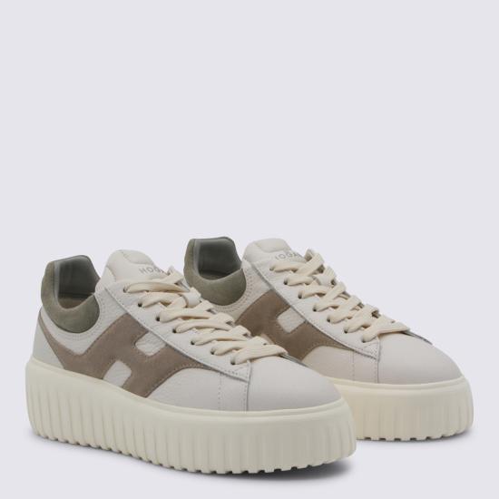 26SS 호간 스니커즈 HXW6450FE91 UXI0RVM BIANCO TORTORA VERDE - HOGAN