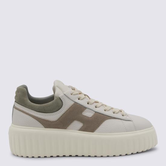 26SS 호간 스니커즈 HXW6450FE91 UXI0RVM BIANCO TORTORA VERDE - HOGAN