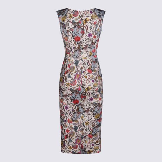 26SS 로베르토 카발리 미디 원피스 WQT151 NBR2900551 Beige - ROBERTO CAVALLI
