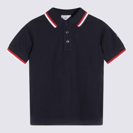 26SS [키즈] 몽클레어 폴로 셔츠 L19548A00003 8496W778 Navy