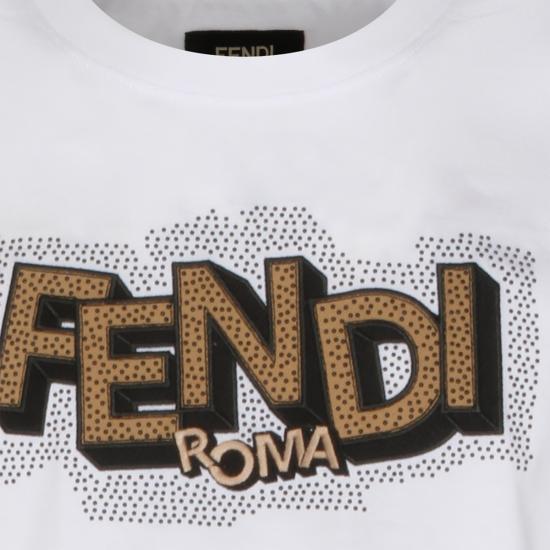 26SS 펜디 반팔 티셔츠 FY1319 AW0WF0QA0 White - FENDI
