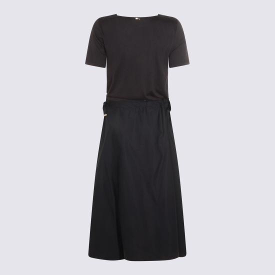 26SS 에르노 미디 원피스 AB000060D 520569200 Navy - HERNO