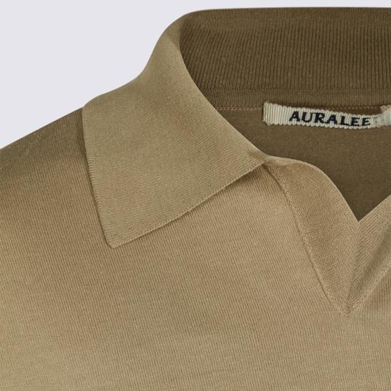26SS 오라리 폴로 티셔츠 A26SP02SJ KHAKI BEIGE - AURALEE