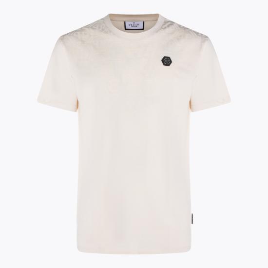 26SS 필립 플레인 반팔 티셔츠 SAFCMTK8682 PJY002N06 Beige