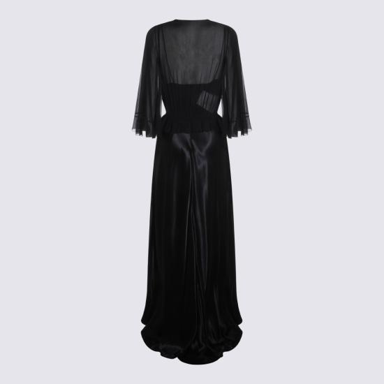 26SS 알베르타 페레티 롱 원피스 261U0406 16270555 Nero - ALBERTA FERRETTI