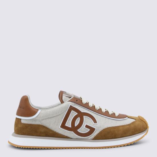 26SS 돌체앤가바나 DG 쿠션 스니커즈 돌체앤가바나 CS2288 A01278W125 Beige marrone