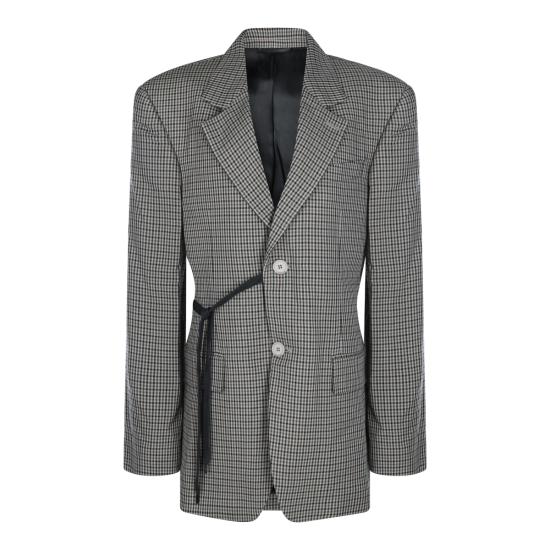 26SS 발렌시아가 랩 테일러드 재킷 857365 TTO382866 KHAKI BROWN
