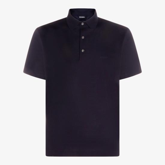 26SS 에르메네질도제냐 폴로 티셔츠 RUH348A3 H794B09 Navy