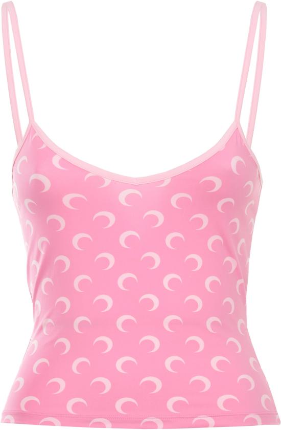 26SS 마린세르 문 프린트 저지 스트랩 탑 WTO508ACJER0001PK30 PINK