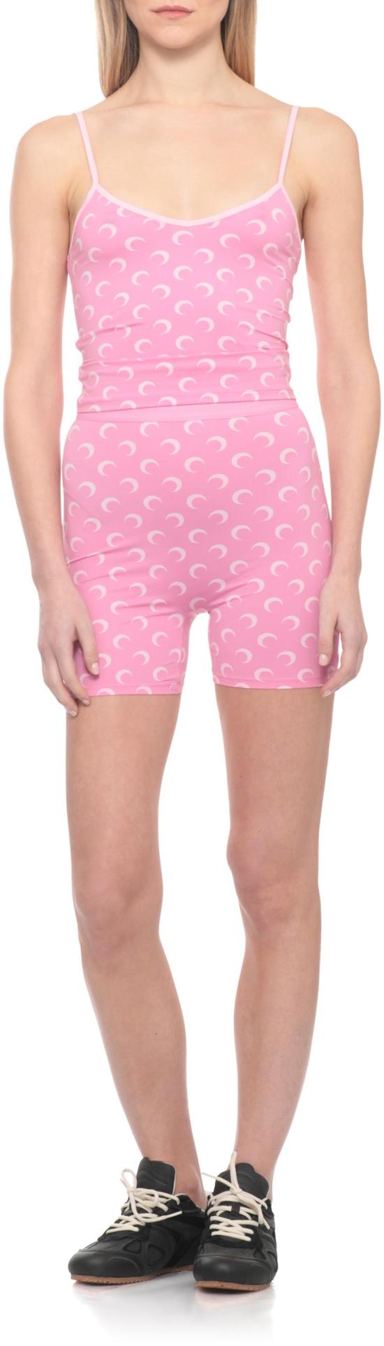 26SS 마린세르 문 프린트 저지 스트랩 탑 WTO508ACJER0001PK30 PINK - MARINE SERRE