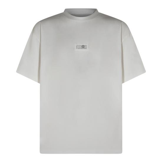 26SS MM6 메종마르지엘라 Numeric 코튼 티셔츠 SH0GC0032 M20170101 WHITE