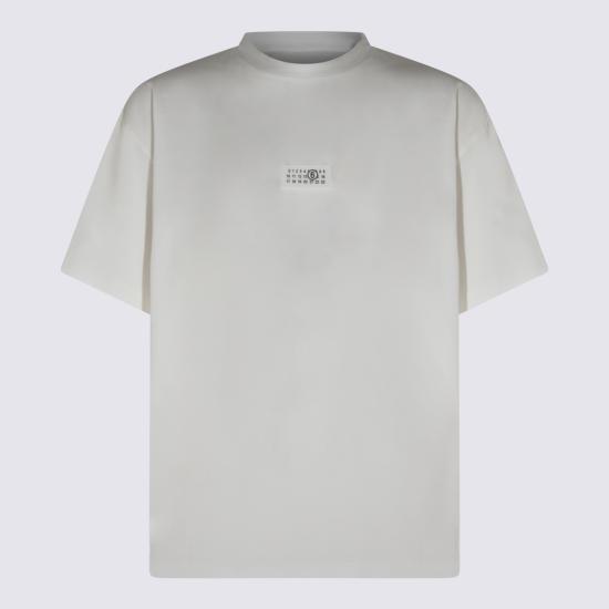 26SS MM6 메종마르지엘라 Numeric 코튼 티셔츠 SH0GC0032 M20170101 WHITE - MM6 MAISON MARGIELA