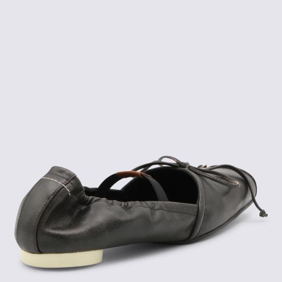 26SS MM6 메종마르지엘라 플랫 슈즈 S66WZ0037 P7706HB495 BLACK DOE BROWN - MM6 MAISON MARGIELA