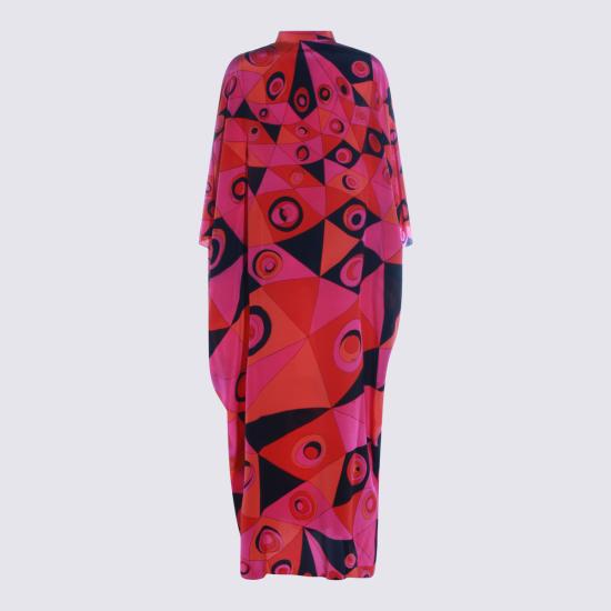 26SS 에밀리오푸치 롱 원피스 6HRL75 6H723050 FUCHSIA black - EMILIO PUCCI