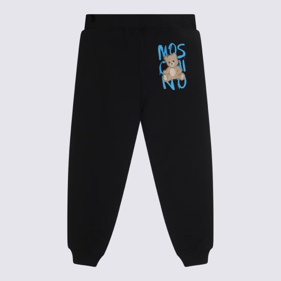 25FW [키즈] 모스키노 트레이닝/조거 팬츠 HUP08L LCA7760100 NERO BLACK - MOSCHINO