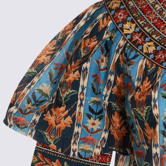 26SS 팜 리오 블라우스 348822 26032 EMBROIDERED TAPESTRY BLUE - FARM RIO