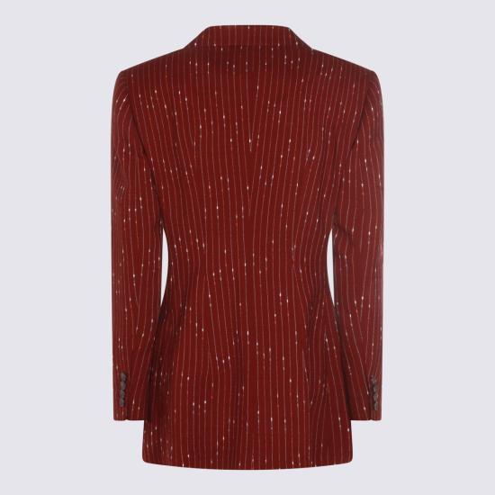 26SS 돌체앤가바나 더블 브레스티드 핀스트라이프 타오르미나 자켓 F29WPT FBMFWS8053 RIGATO - DOLCE & GABBANA