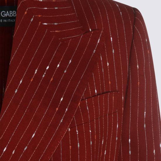 26SS 돌체앤가바나 더블 브레스티드 핀스트라이프 타오르미나 자켓 F29WPT FBMFWS8053 RIGATO - DOLCE & GABBANA