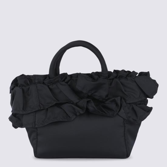 26SS 가니 미니 러플 디테일 쇼퍼백 A7187 099 BLACK - GANNI