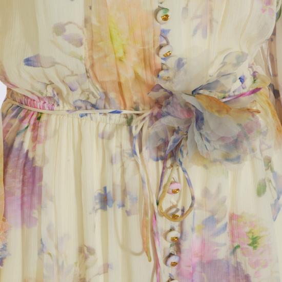 26SS 짐머만 미디 원피스 8154YS261 CRDA CREAM DAHLIA - ZIMMERMANN