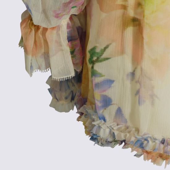 26SS 짐머만 미디 원피스 8154YS261 CRDA CREAM DAHLIA - ZIMMERMANN