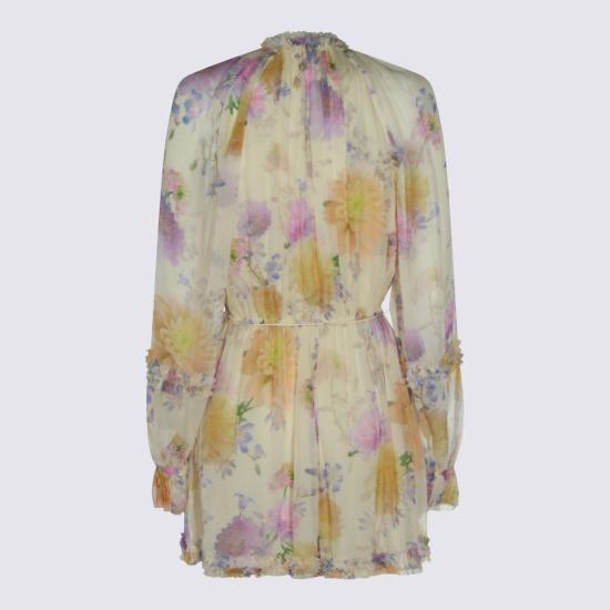 26SS 짐머만 미디 원피스 8154YS261 CRDA CREAM DAHLIA - ZIMMERMANN