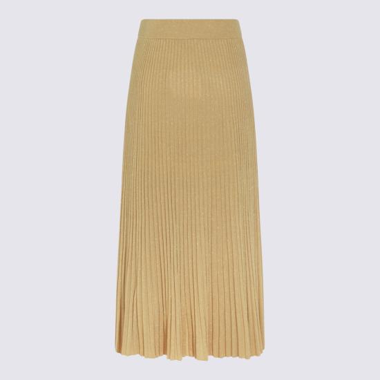 26SS 짐머만 롱 스커트 8721SS261 METGLD METALLIC GOLD - ZIMMERMANN