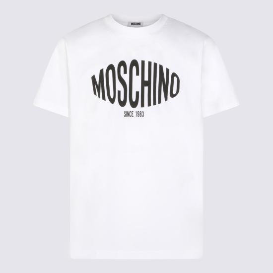 26SS 모스키노 반팔 티셔츠 261ZZ0702 02411001 WHITE - MOSCHINO