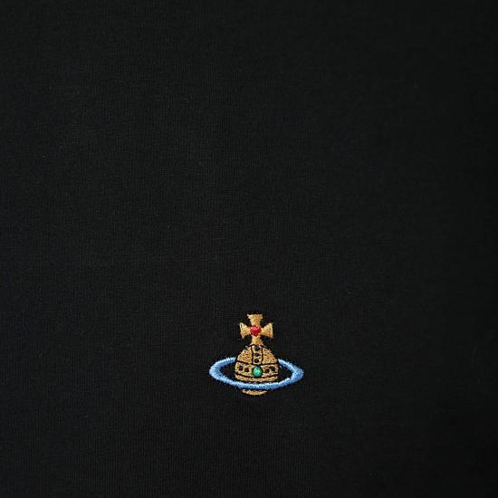 26SS 비비안웨스트우드 클래식 ORB 로고 티셔츠 3G010013 J001MN401 BLACK - VIVIENNE WESTWOOD