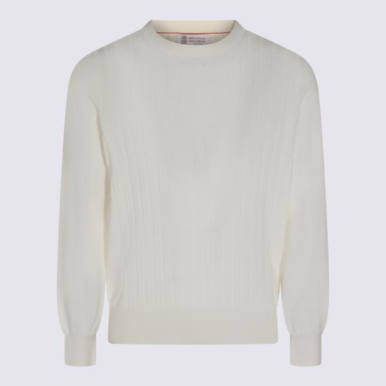26SS 브루넬로 쿠치넬리 코튼 텍스처드 립 니트 스웨터 M29204000 C2723 - BRUNELLO CUCINELLI