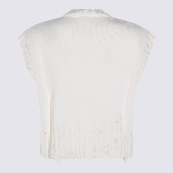 26SS 마르니 민소매 티셔츠 CVMD0088A0 UFC65200W01 Lily white - MARNI