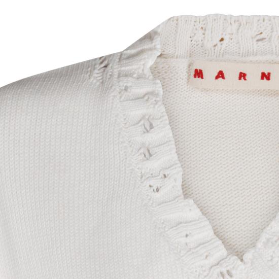26SS 마르니 민소매 티셔츠 CVMD0088A0 UFC65200W01 Lily white - MARNI